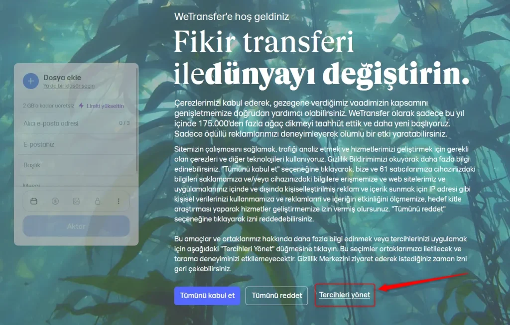 wetransfer-cerez-tercih-yonetimi